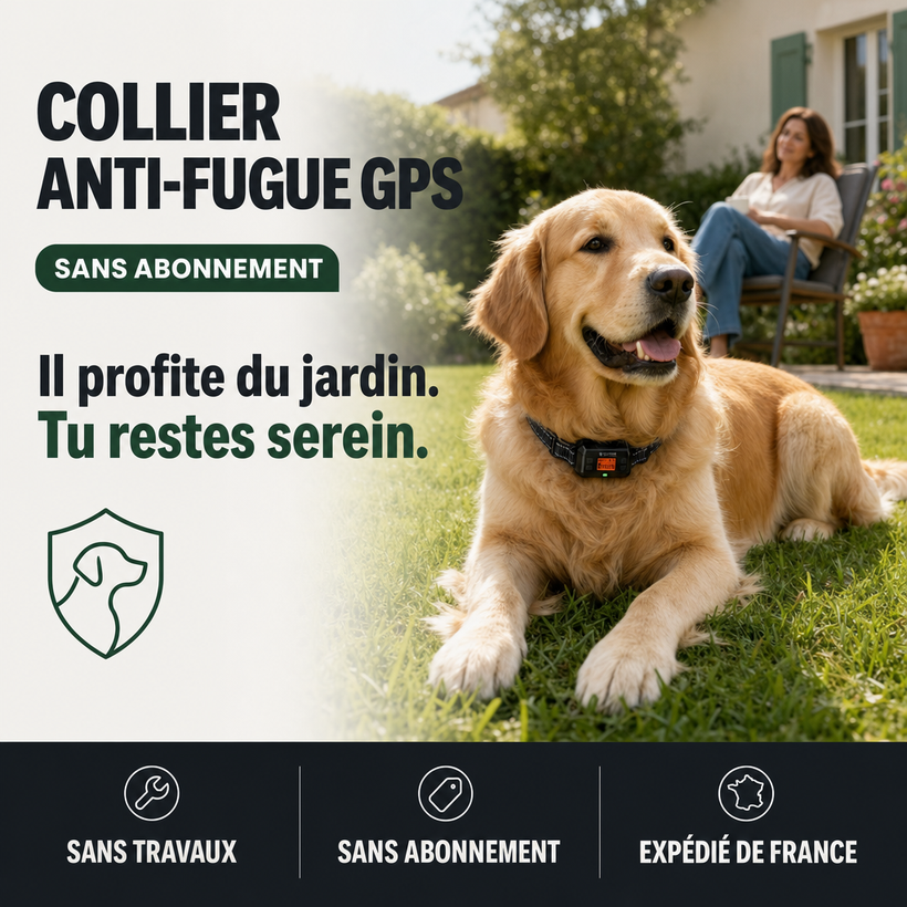 GeoGuard, clôture anti-fugue GPS sans fil ni abonnement PERROWALL : le bénéfice essentiel
