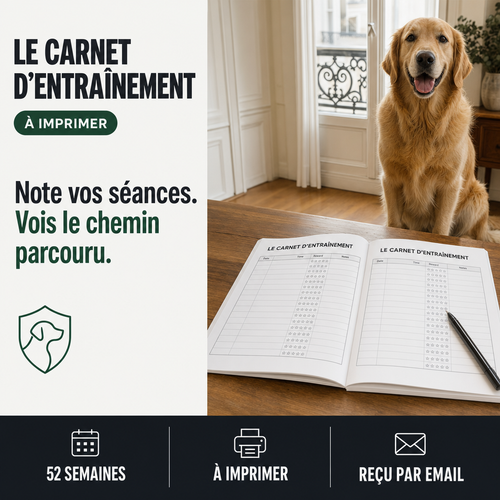Carnet d'entraînement chien, suivez les progrès PERROWALL : le bénéfice essentiel