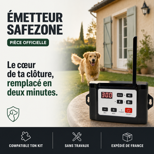 Émetteur SafeZone, boîtier sans fil de rechange PERROWALL : le bénéfice essentiel