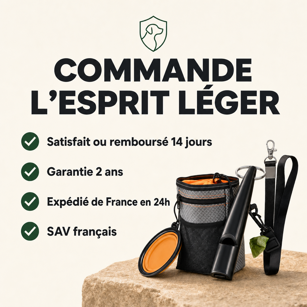 Kit d’accueil chien, 4 essentiels PERROWALL : garanties et réassurance