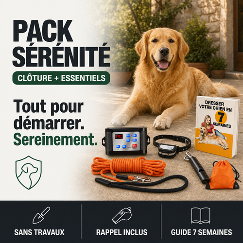 Pack Sérénité, clôture SafeZone + essentiels PERROWALL : le bénéfice essentiel