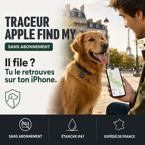 SafeTrack, traceur Apple Find My pour chien et chat PERROWALL : le bénéfice essentiel