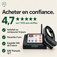 SafeZone Eco-Choice, anti-fugue sans-fil reconditionné PERROWALL : garanties et réassurance
