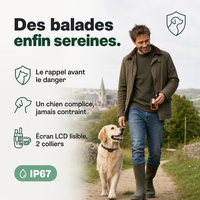Collier de dressage SecureTouch longue portée — en situation